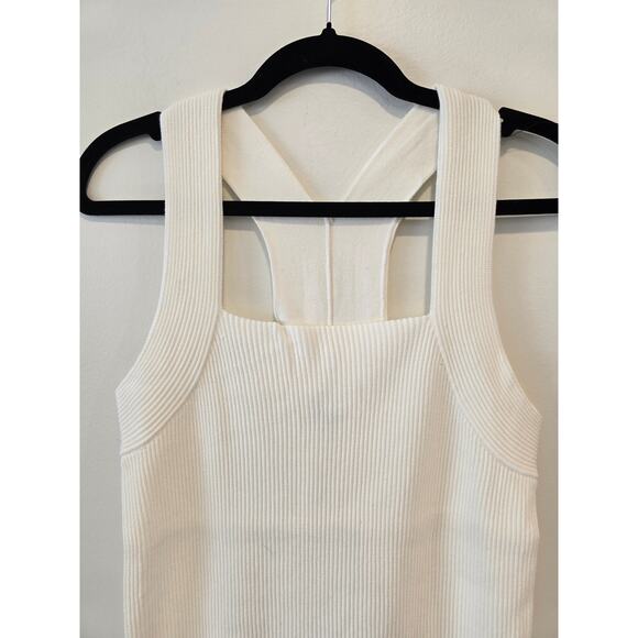 525 America Small Cream Square Neck Tank Sweater Dress NWT - Picture 3 of 9